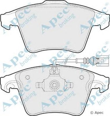 APEC BRAKING pad1336 -  Комплект тормозных колодок, дисковый тормоз